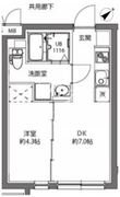 エスタート大井町 フォレスト406 間取り図