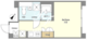 ジニア不動前 407 間取り図