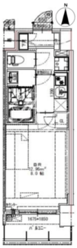 エスレジデンス錦糸町パークサイド 204 間取り図