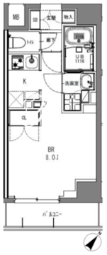 エスレジデンス日本橋馬喰町 402 間取り図