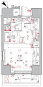 クレイシアIDZ三田 301 間取り図