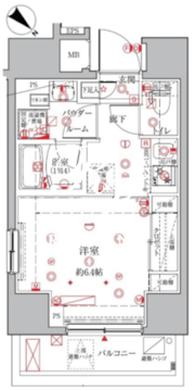 クレイシアIDZ三田 701 間取り図