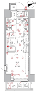 クレイシアIDZ三田 504 間取り図