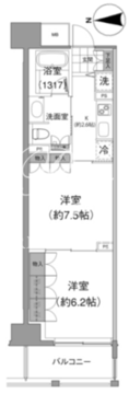 アビティ目黒 314 間取り図