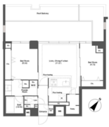 ディームス目黒行人坂 503 間取り図