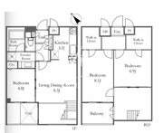 ミリアレジデンス乃木坂 104 間取り図