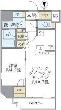 フェリーチェ錦糸町 501 間取り図