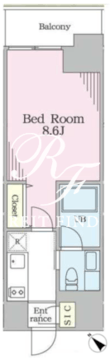 リージア門前仲町 402 間取り図