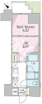 リージア門前仲町 503 間取り図