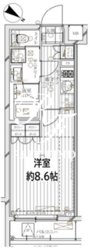 レガリス文京大塚 308 間取り図