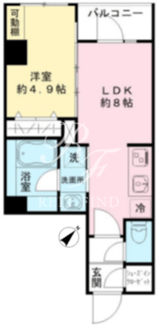 モディア文京小石川 102 間取り図