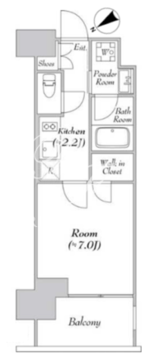 カナルフロント芝浦 204 間取り図