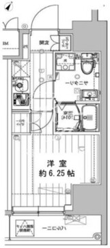 レガリス品川サウス 805 間取り図