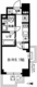 レジディア新宿イースト3 1004 間取り図