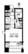 レジディア市ヶ谷 401 間取り図