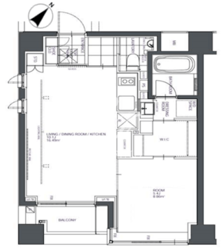 BPRレジデンス人形町 401 間取り図