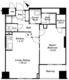 アクロス目黒タワー 1102 間取り図