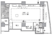 アクティ汐留 4302 間取り図