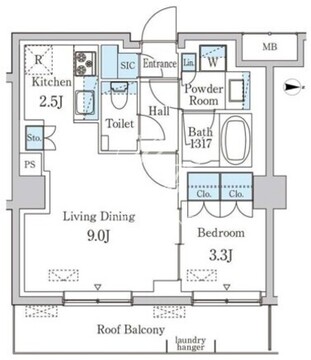 プリマリード南青山 206 間取り図