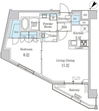 プリマリード南青山 303 間取り図