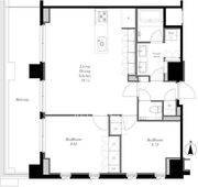 南麻布ノース 1302 間取り図
