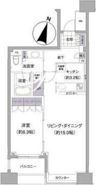 アビティ目黒 306 間取り図