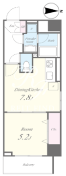 クレール 204 間取り図