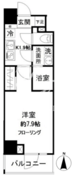 モンレーヴ御徒町 402 間取り図