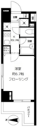 グロースメゾン亀戸 1206 間取り図