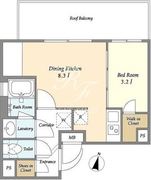 サニバス飯田橋 501 間取り図