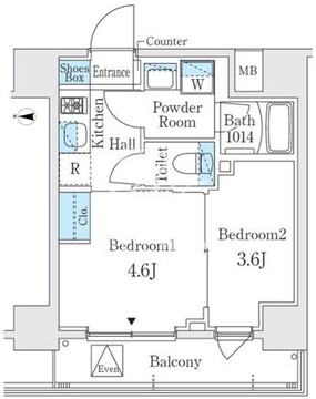 ヴァンクール菊川駅前 504 間取り図