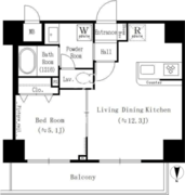 YUNO ART KAMEIDO 1105 間取り図