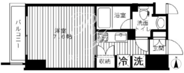 セリーズ門前仲町 806 間取り図