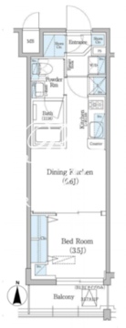 アーバネックス深川住吉 511 間取り図