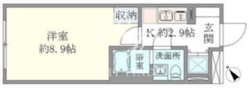 HTピア赤坂 404 間取り図