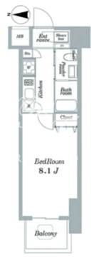 ライトハウス大塚 1204 間取り図