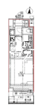 エスレジデンス錦糸町パークサイド 505 間取り図