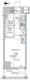 ミリアレジデンス新宿御苑 1105 間取り図