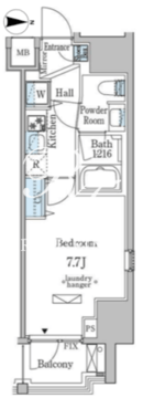 ミリアレジデンス新宿御苑 1106 間取り図