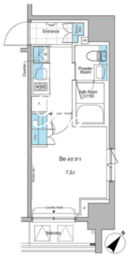 ルフォンプログレ千代田御茶ノ水 403 間取り図