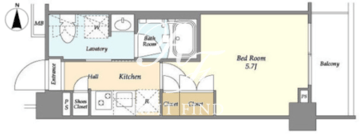 アークマーク西小山 307 間取り図