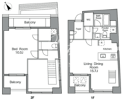 レジディア恵比寿南 404 間取り図