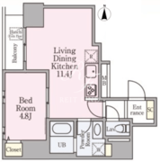 グランメゾン浅草合羽橋 1102 間取り図