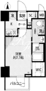 プレール・ドゥーク住吉4 1104 間取り図