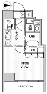 ガリシア森下5 1003 間取り図