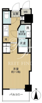 フェニックス西参道タワー 208 間取り図