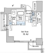 ベルファース目黒 804 間取り図
