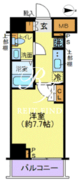 ジェノヴィア東日本橋駅前グリーンヴェール 602 間取り図