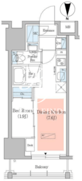 アーバネックス深川住吉3 1103 間取り図