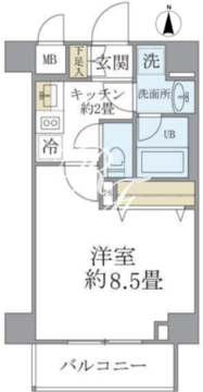 グランジット早稲田 503 間取り図